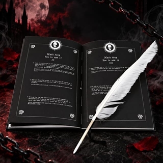Cuaderno Death Note con pluma de escritura y marcapajina - Imagen 2