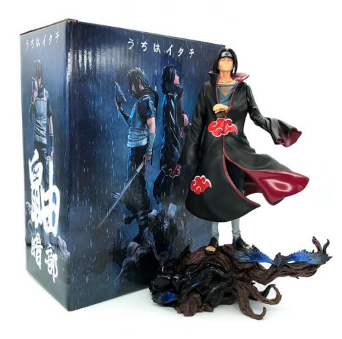 Figura de Naruto Akatsuki Uchiha Itachi Anime PVC. 37 cm - Imagen 1