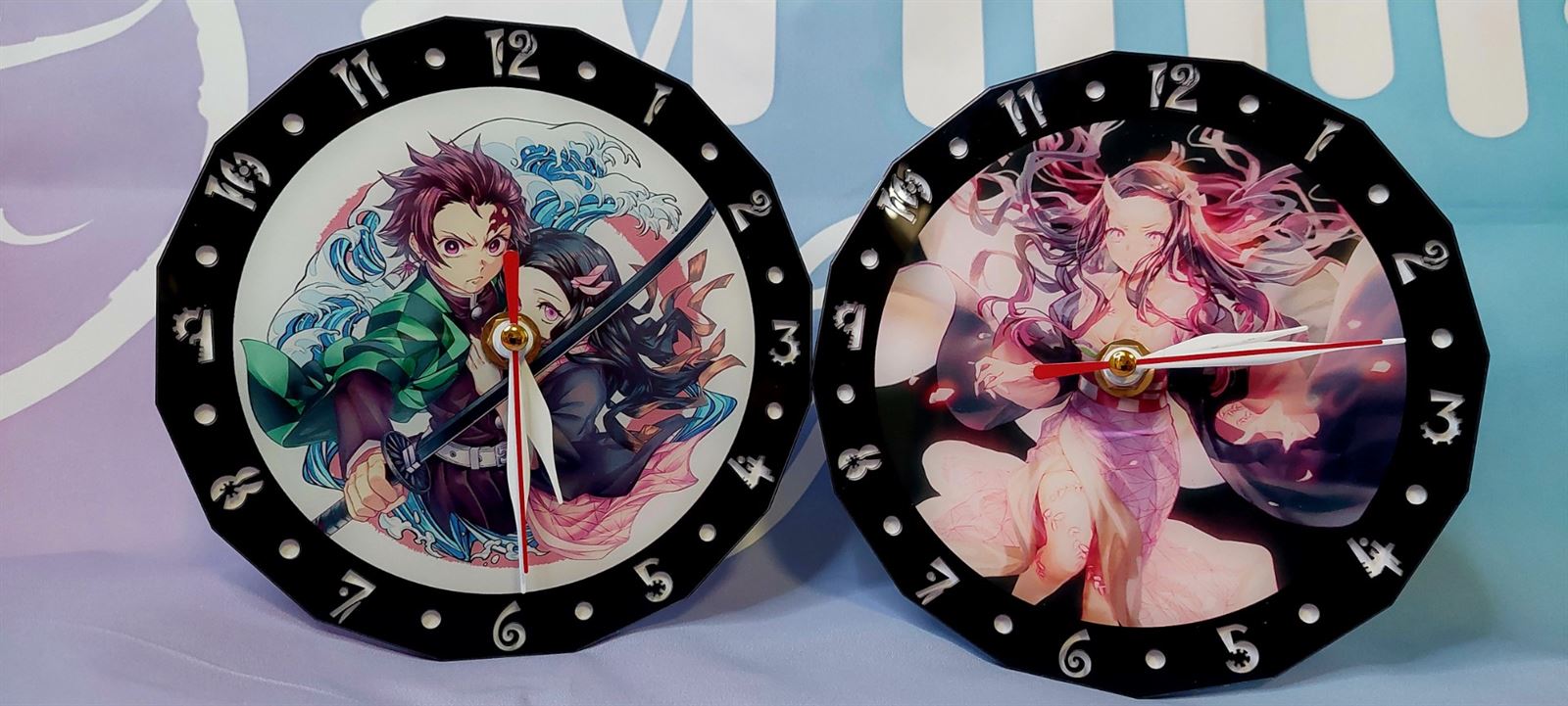 Reloj de Anime Demon Slayer, reloj decorativo , reloj silencioso de pared . personajes temáticos de  - Imagen 1